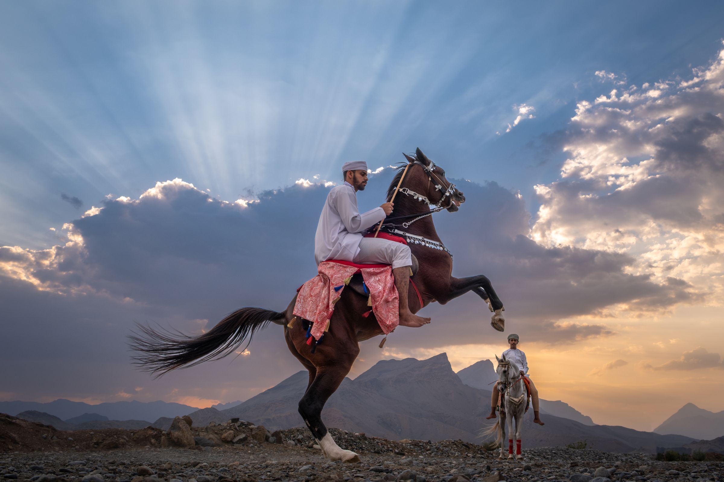 Rise of the Horsemen — Oman, photograph by Ben Wood